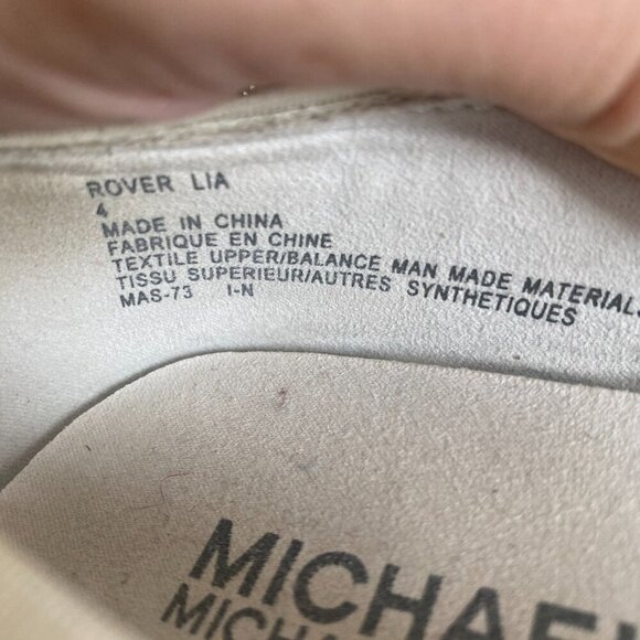 Michael Kors gold studded ballet flats women sz 4 - Picture 5 of 6